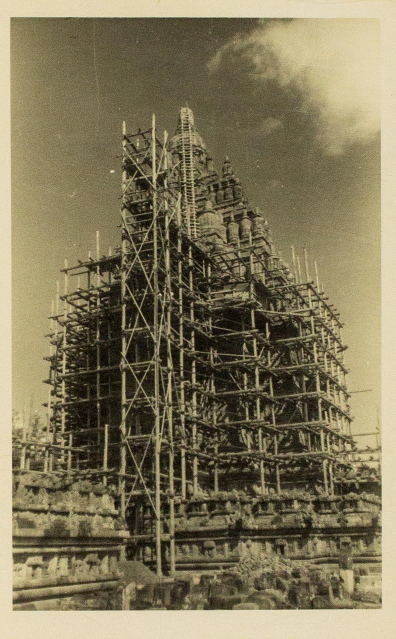 Prambanan Temple under repair, Central Java