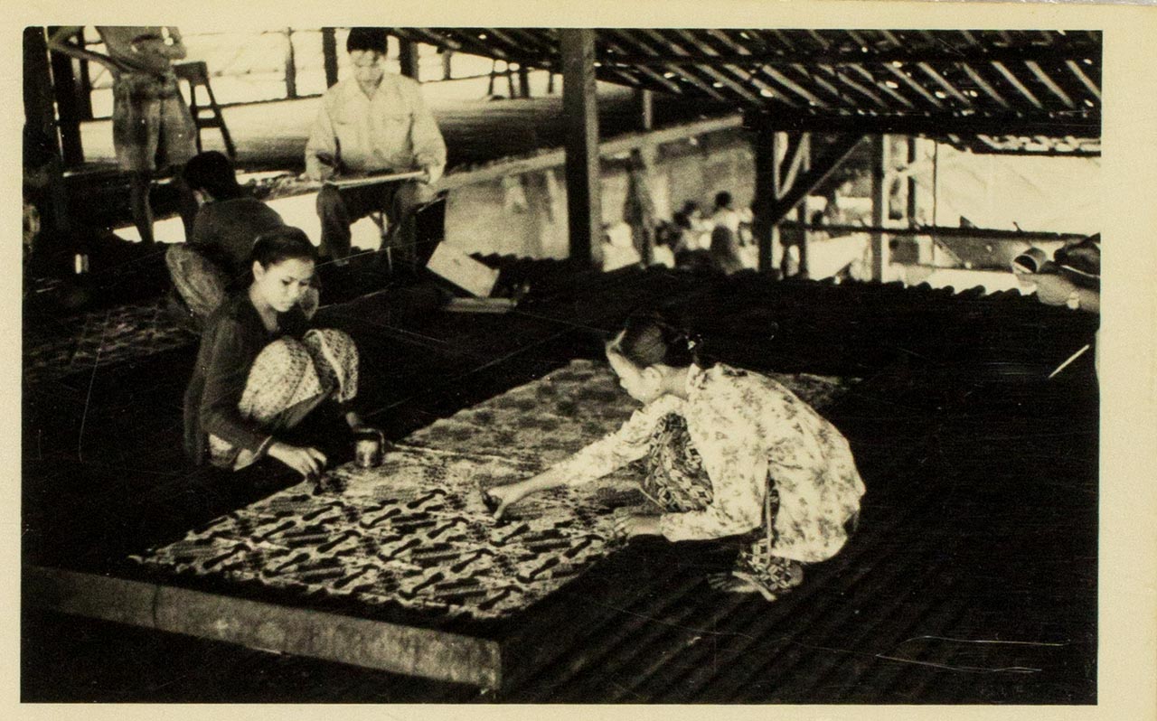 Batik making in Tanah Abang, Jakarta