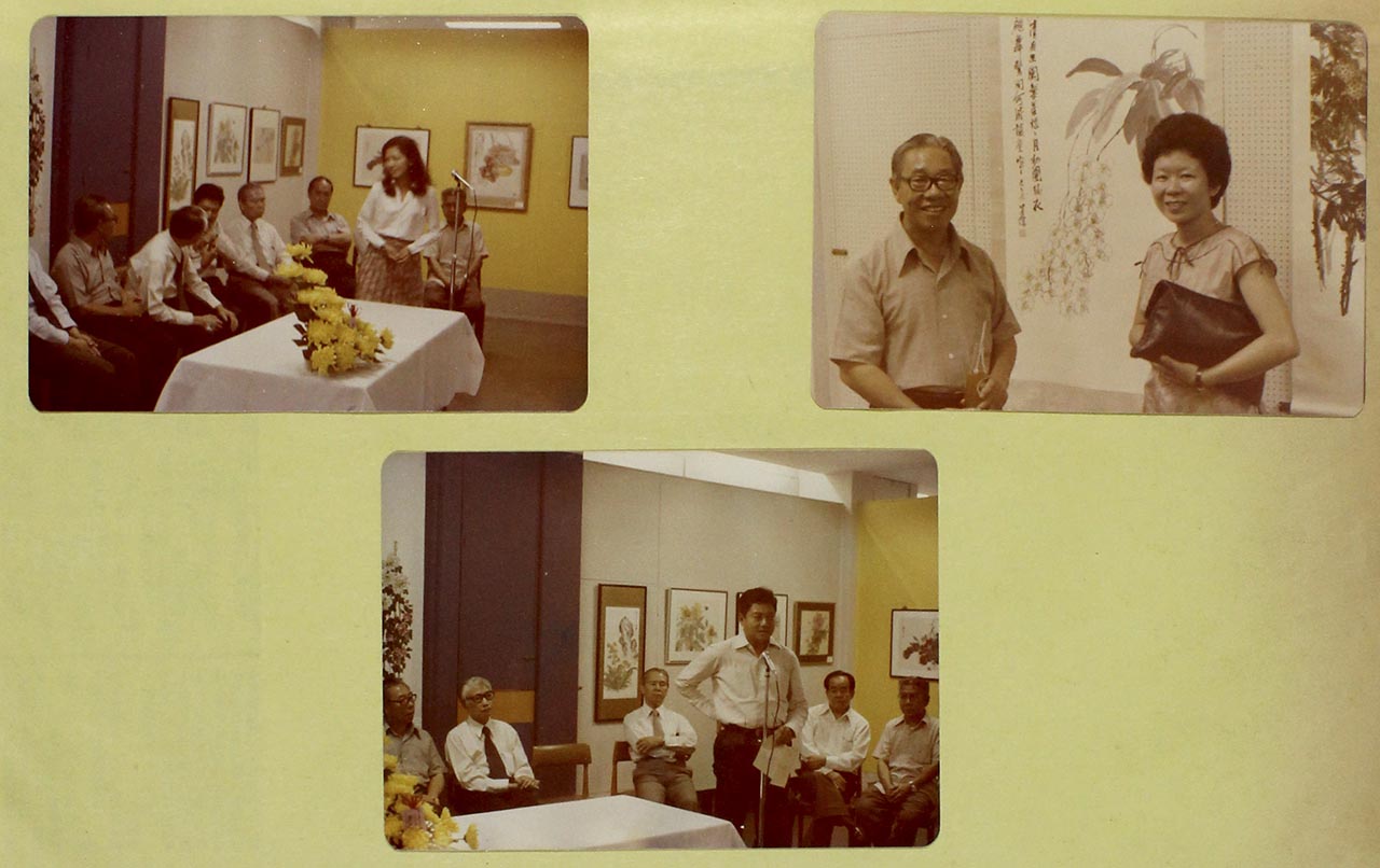 Chen Chong Swee at exhibitions in 1970s