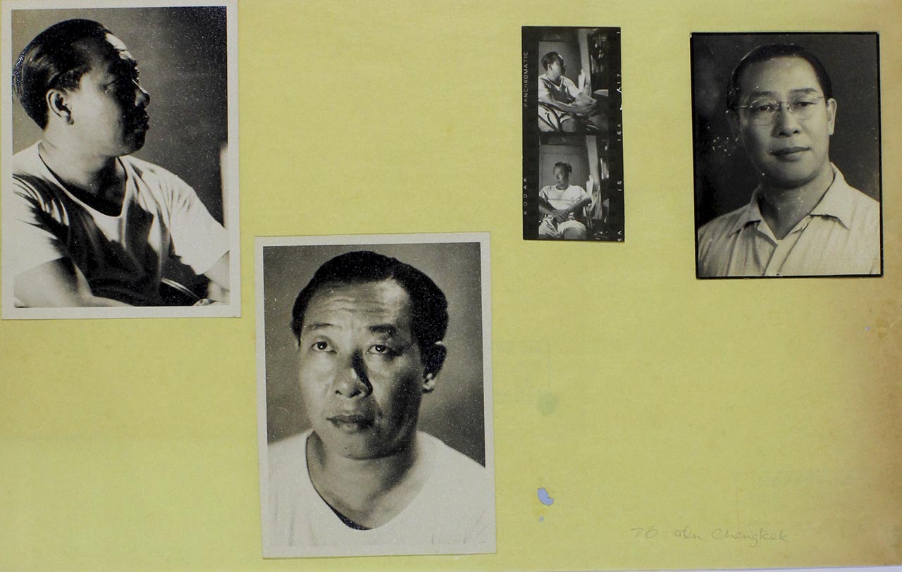 Self portrait photos of Chen Chong Swee