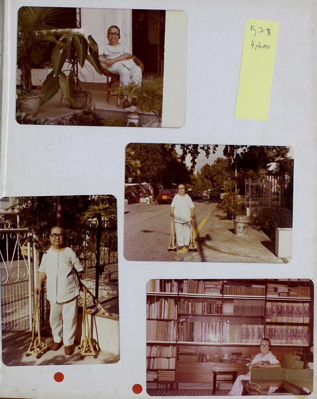 Photographs of Tay Peck Koon in her last years