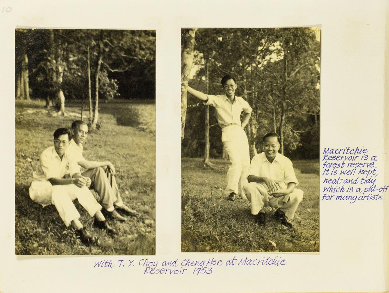 Artists' photos from Chia Wai Hon's "Art Memories" album