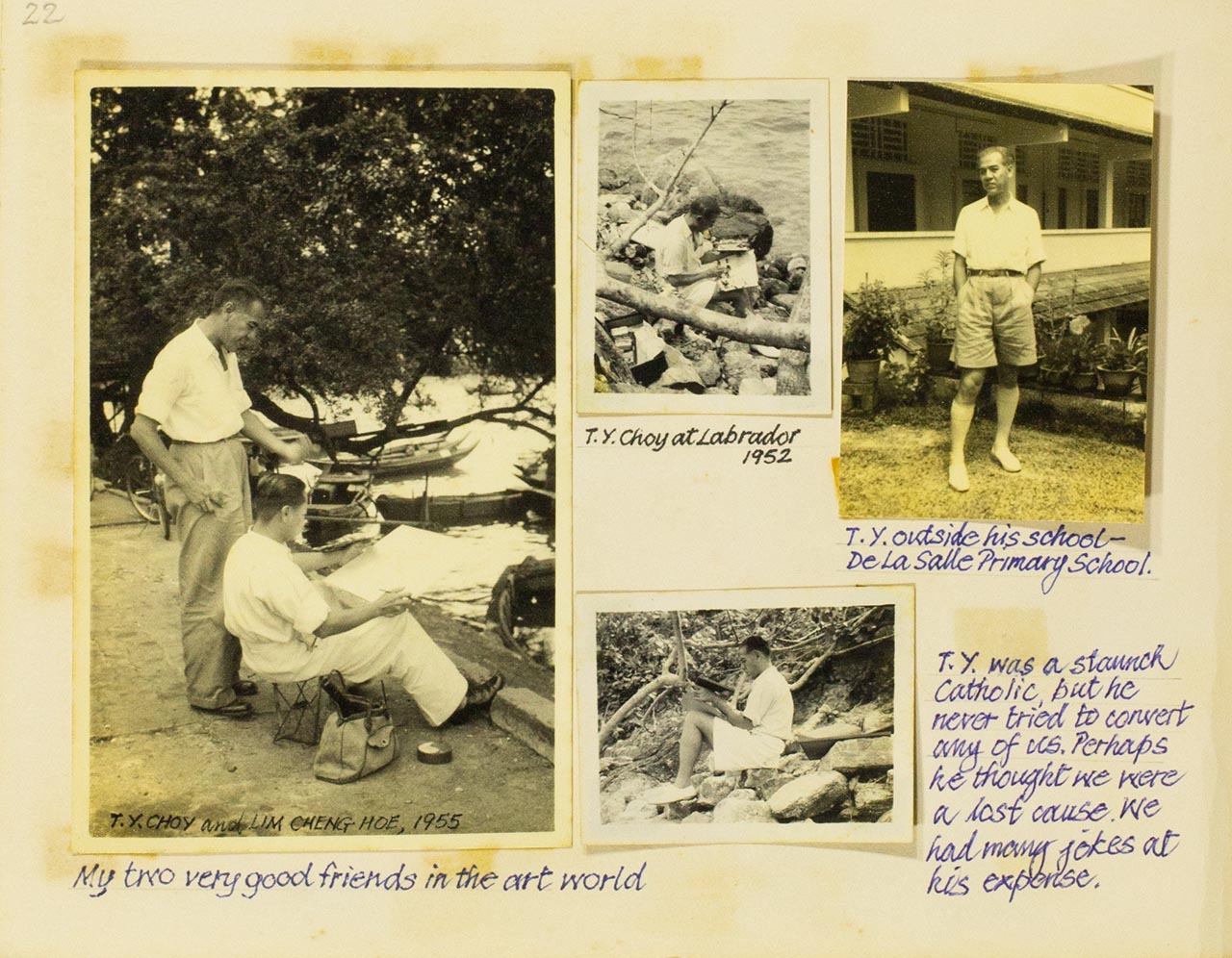 Artists' photos from Chia Wai Hon's "Art Memories" album