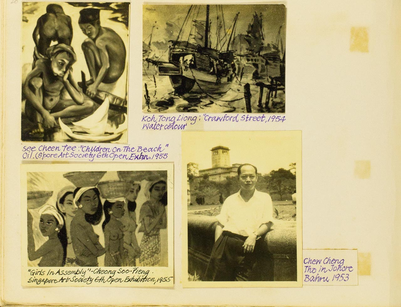 Artwork and artist's photos from Chia Wai Hon's "Art Memories" album