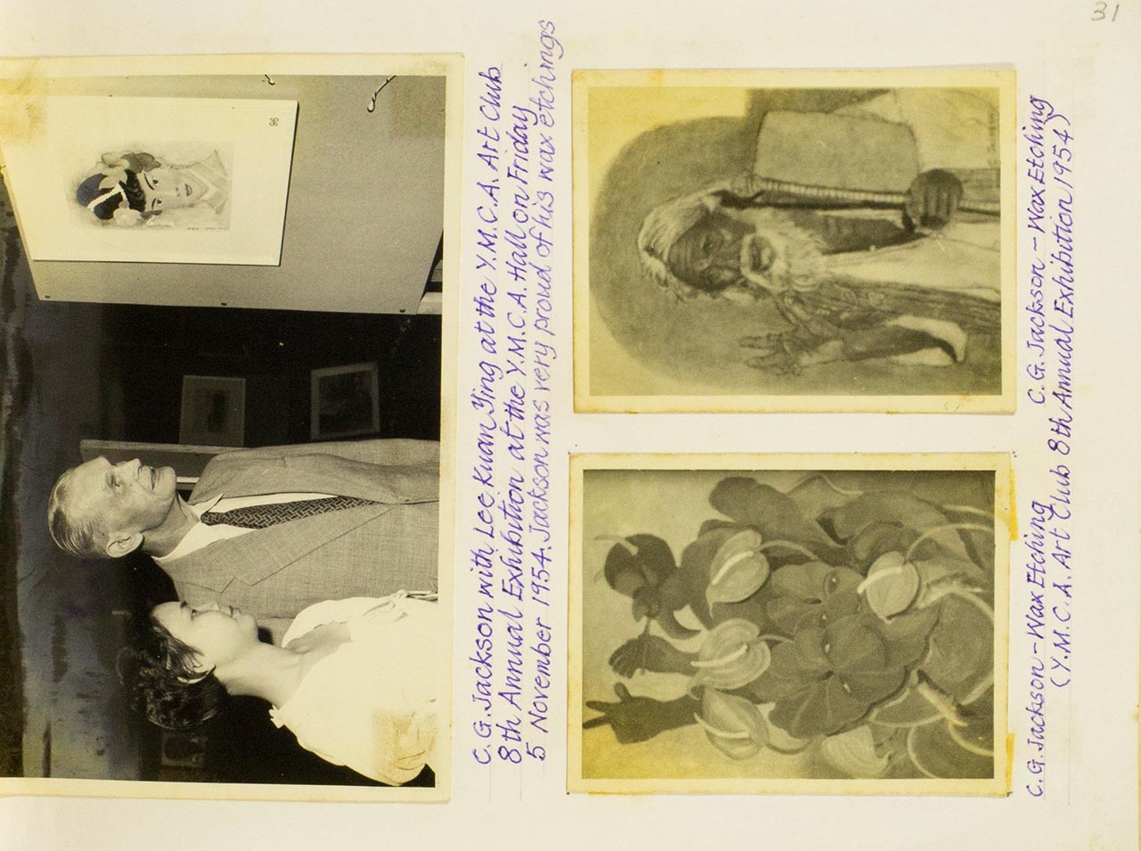 Artwork and exhibition photos from Chia Wai Hon's "Art Memories" album