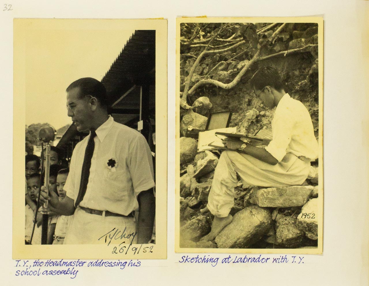 Artist's photos from Chia Wai Hon's "Art Memories" album