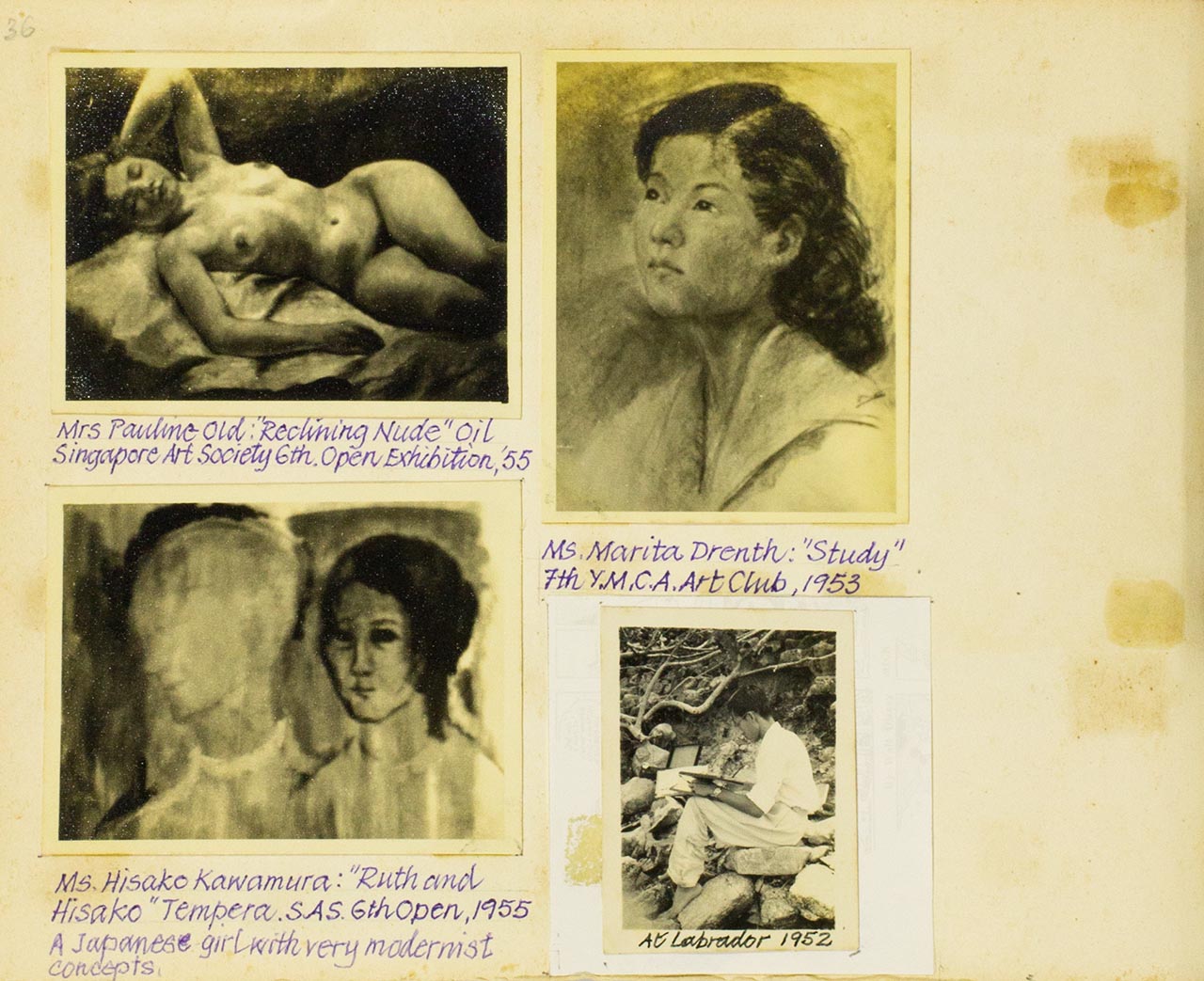 Artwork and artist's photos from Chia Wai Hon's "Art Memories" album