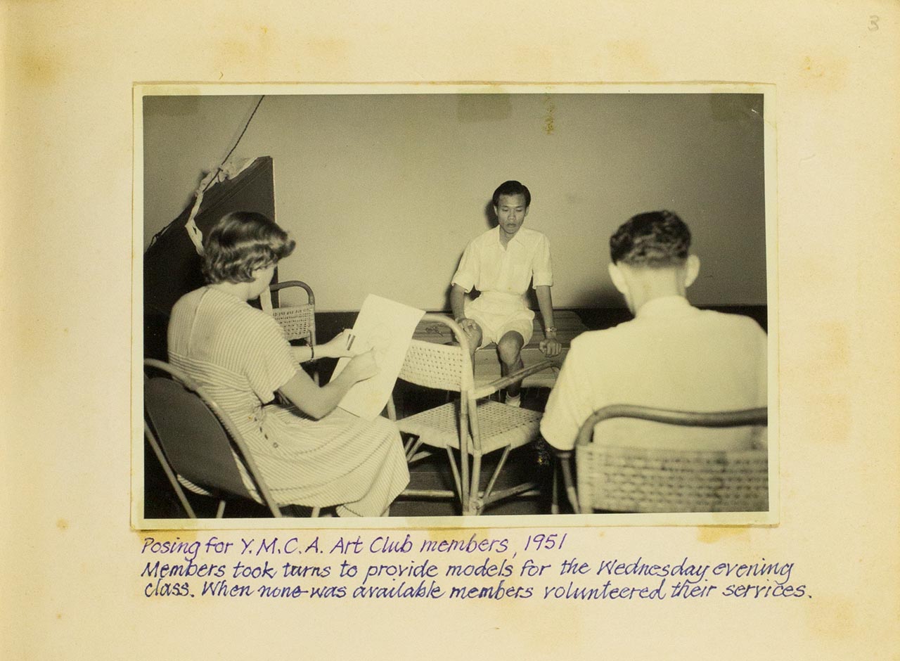 Artists' photo from Chia Wai Hon's "Art Memories" album