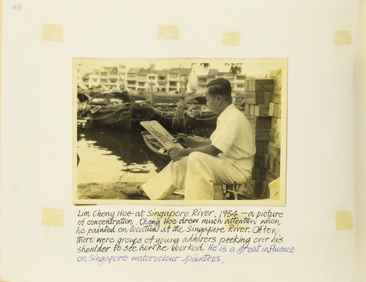Artist's photo from Chia Wai Hon's "Art Memories" album