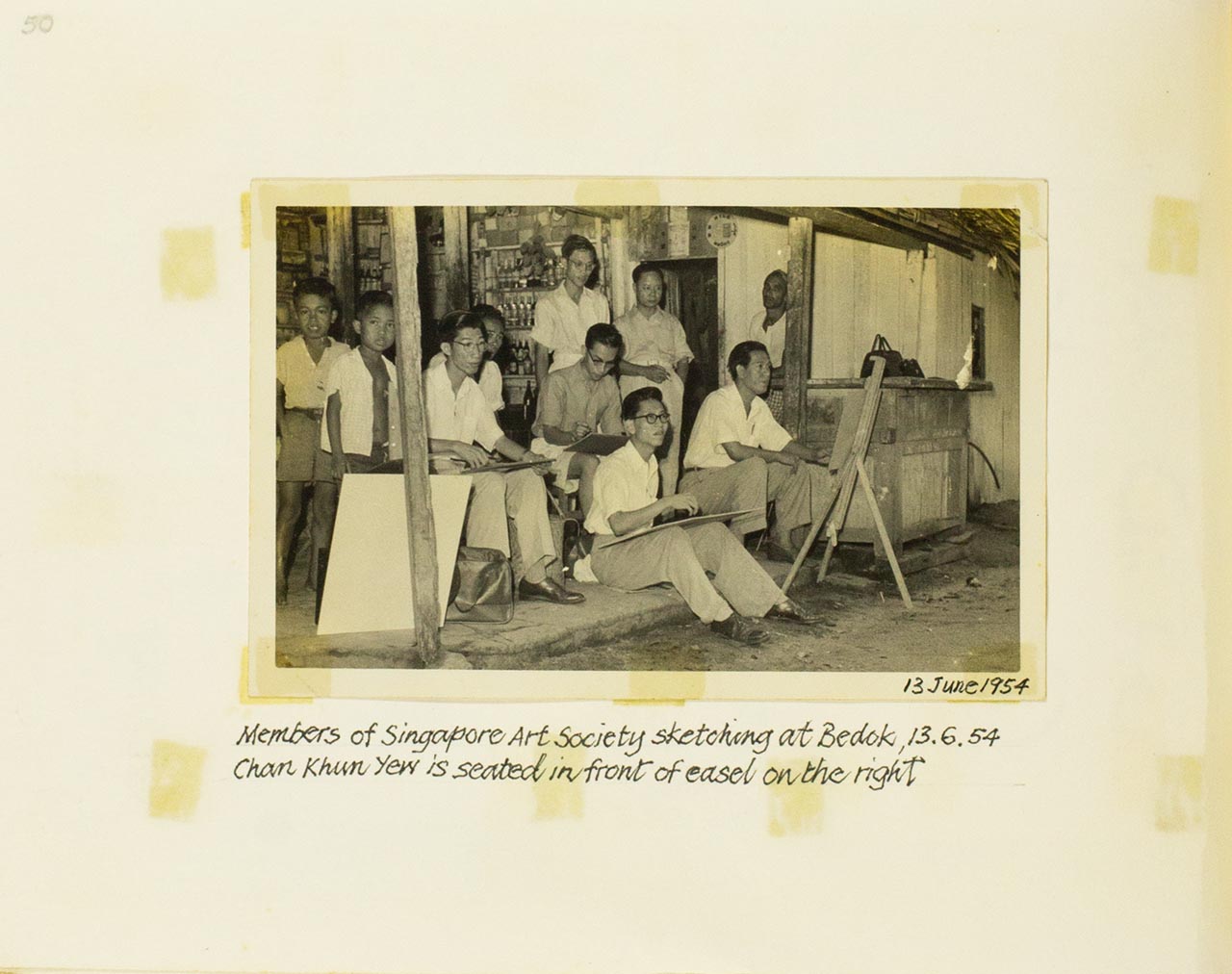 Artists' photo from Chia Wai Hon's "Art Memories" album