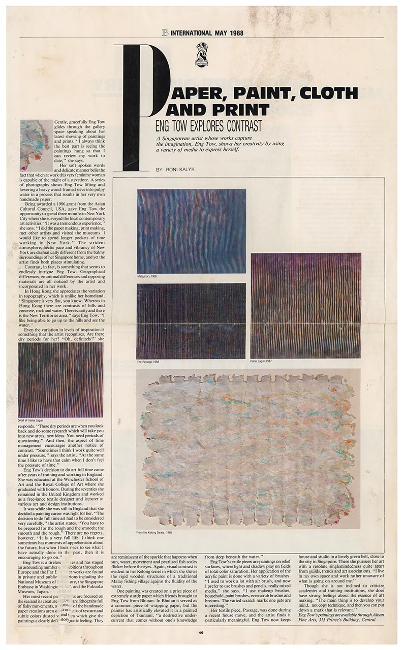 Paper, paint, cloth and print