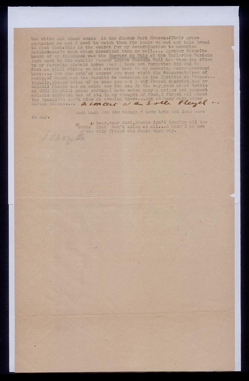 Letter from Georgette Chen to the Kim family, 18 February 1963 (Page 2 of 2)