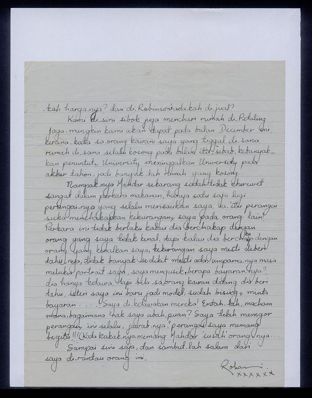 Letter from Rohani Ismail to Georgette Chen, 10 September 1964 (Page 2 of 2)
