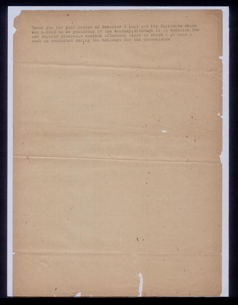 Letter from Georgette Chen to Leonard Klein, 17 December 1964 (Page 2 of 2)