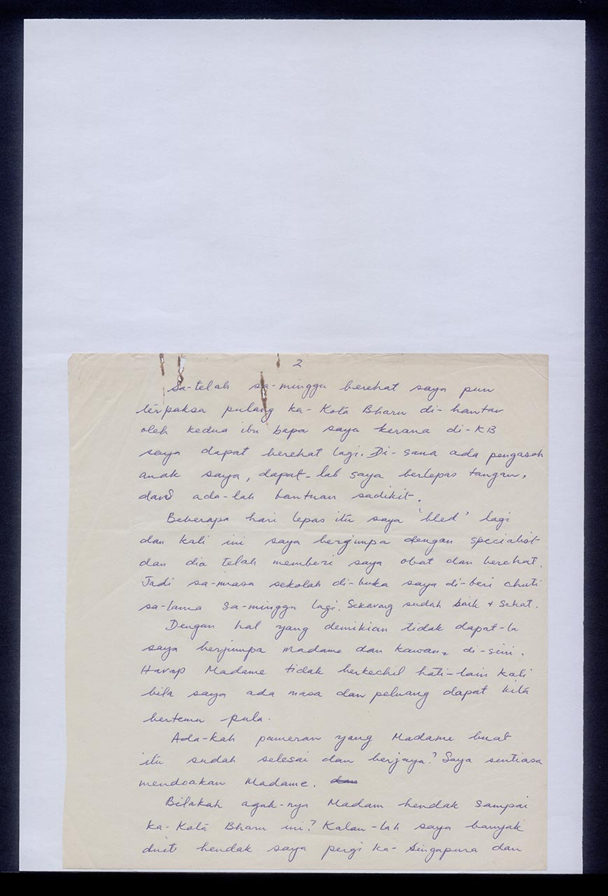 Letter from Raigah Ghani to Georgette Chen, 24 September 1971 (Page 2 of 3)