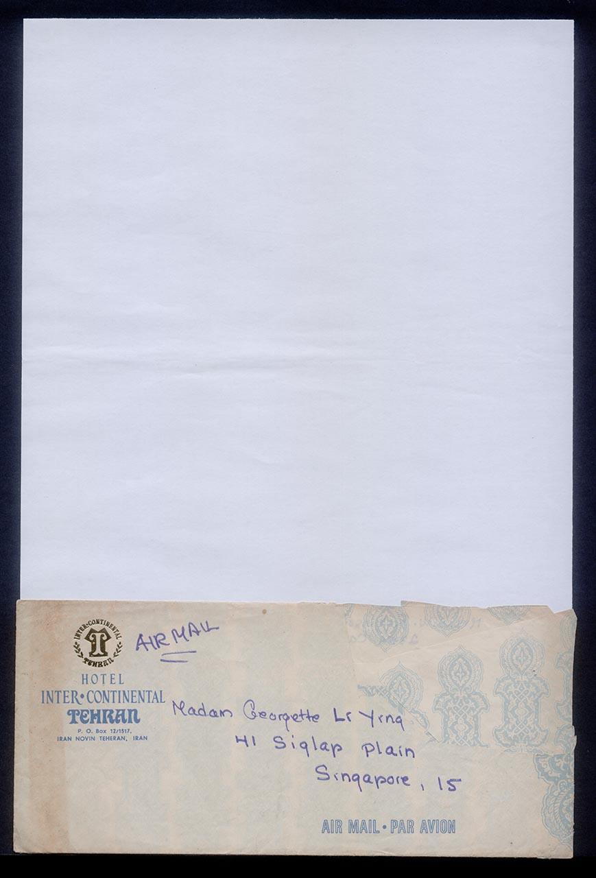 Letter from Kelsey Robinson to Georgette Chen, 29 October 1971 (Page 1 of 3)