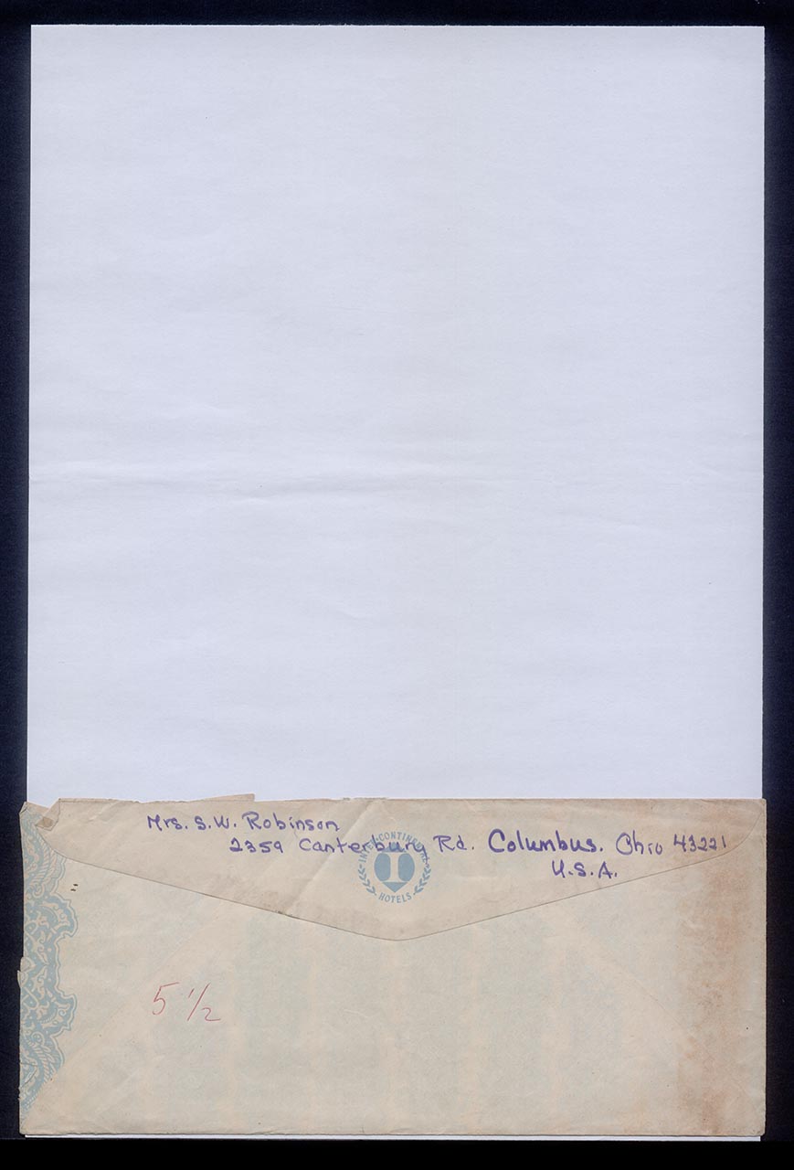 Letter from Kelsey Robinson to Georgette Chen, 29 October 1971 (Page 2 of 3)