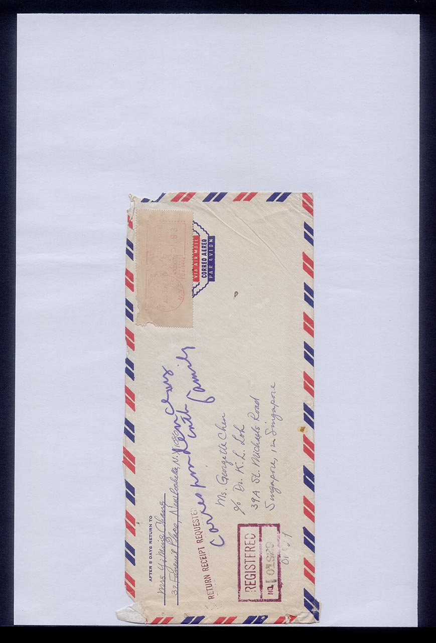 Letter from Chang Yi Ming to Georgette Chen, 30 July 1972 (Page 1 of 6)