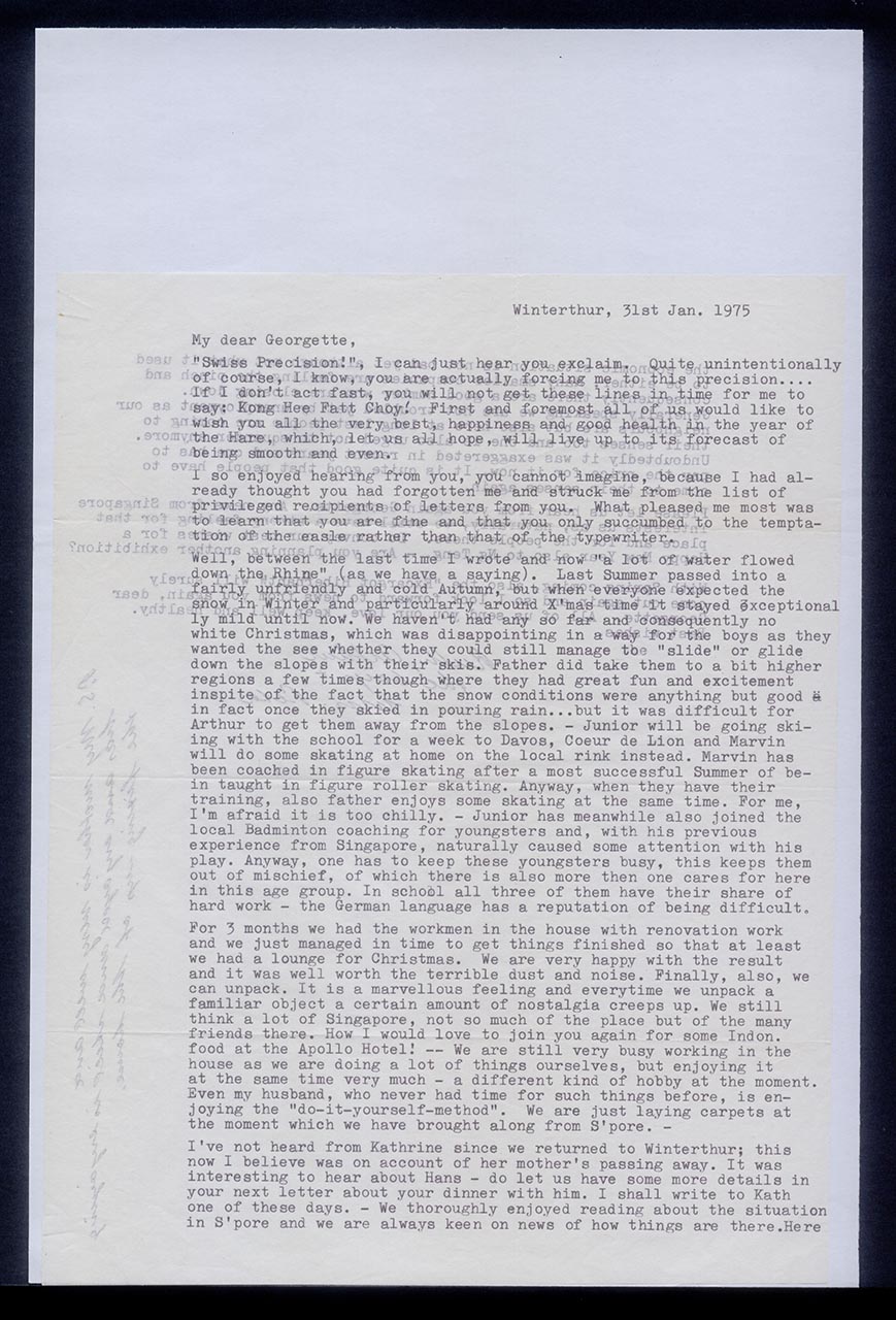 Letter from Ruth Reich to Georgette Chen, 31 January 1975 (Page 3 of 4)