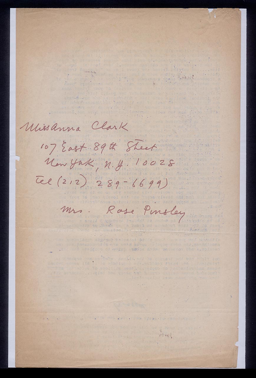 Letter from Georgette Chen to Jessie Bloodworth, 8 April 1975 (Page 2 of 2)