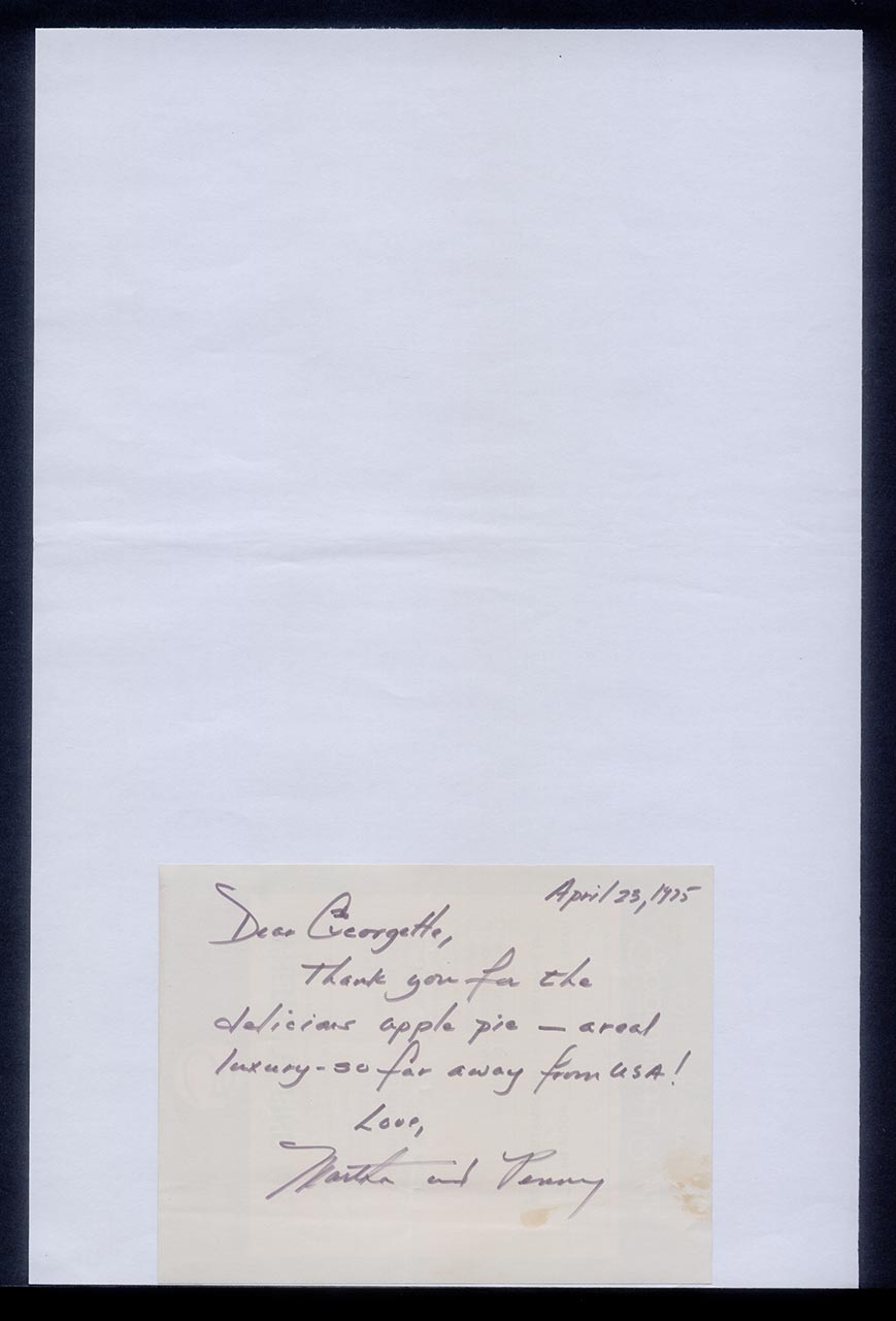Letter from Martha and Penny to Georgette Chen, 23 April 1975 (Page 2 of 2)