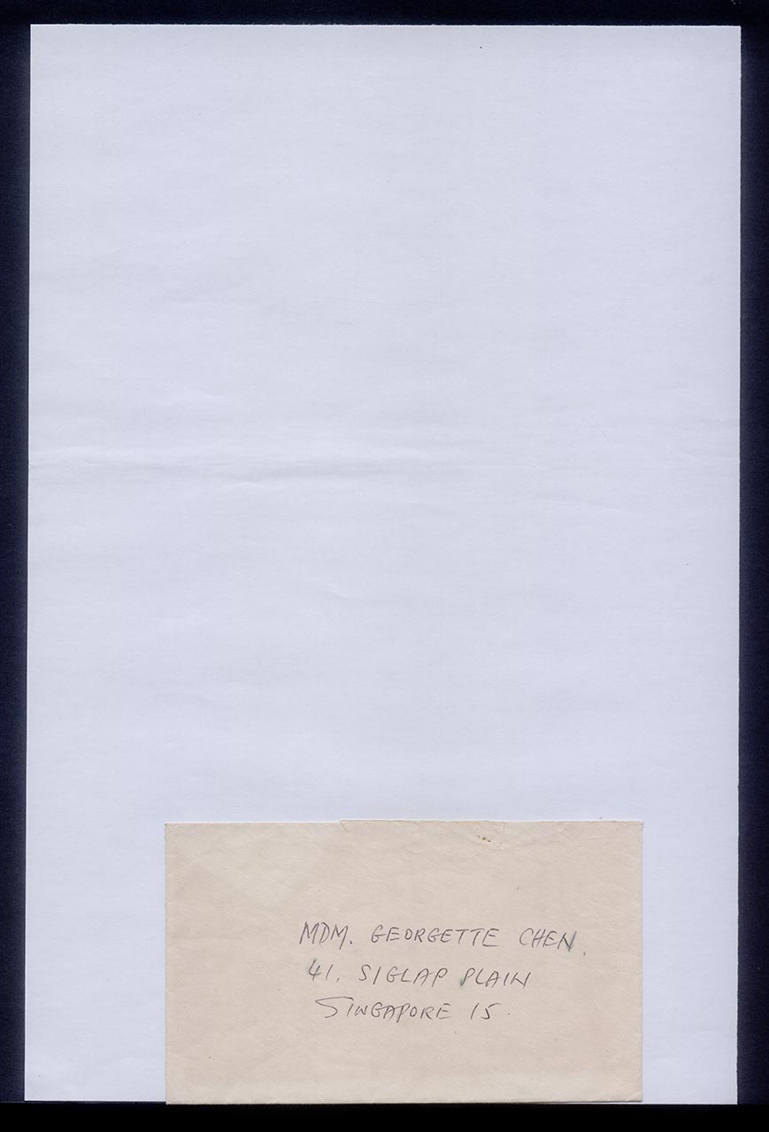 Letter from Suzanne Chang to Georgette Chen, 3 October 1975 (Page 1 of 6)