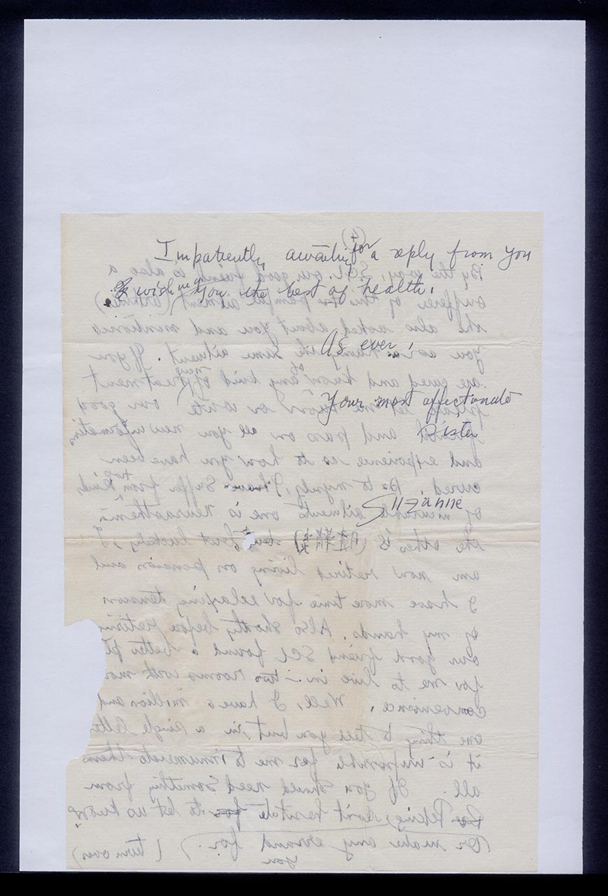 Letter from Suzanne Chang to Georgette Chen, 3 October 1975 (Page 6 of 6)