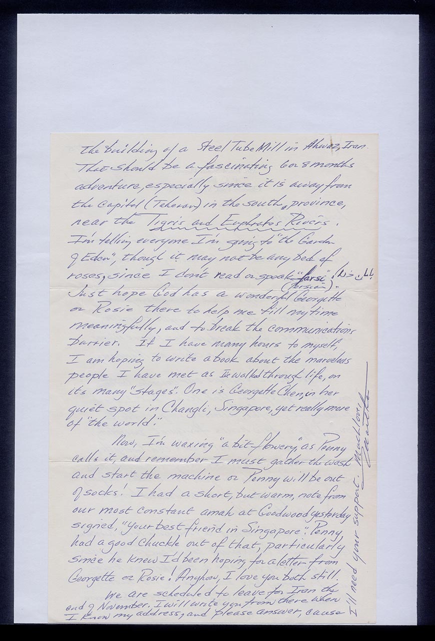 Letter from Mrs Robert Spencer Plummer to Georgette Chen, 30 October 1975 (Page 2 of 2)