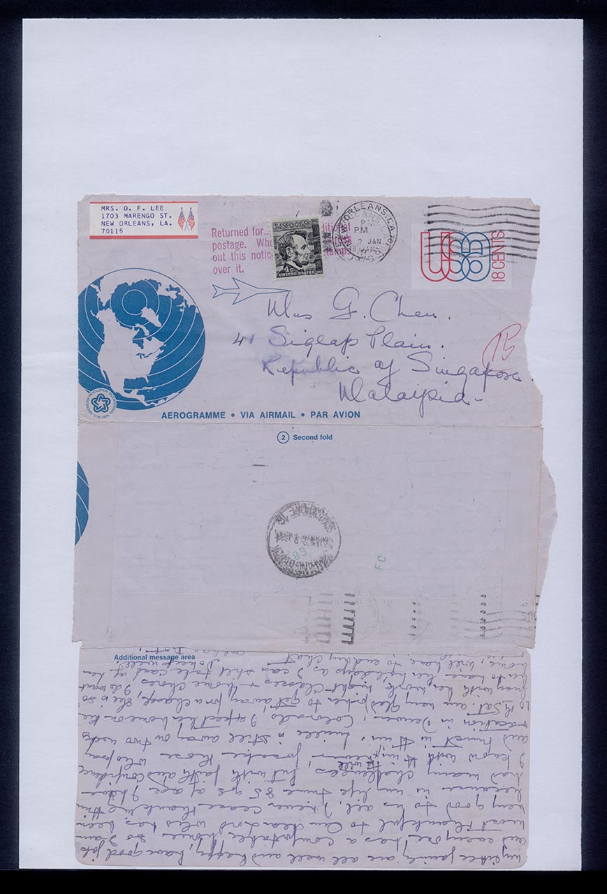 Letter from Dorothy Lee to Georgette Chen, 8 January 1976 (Page 2 of 2)