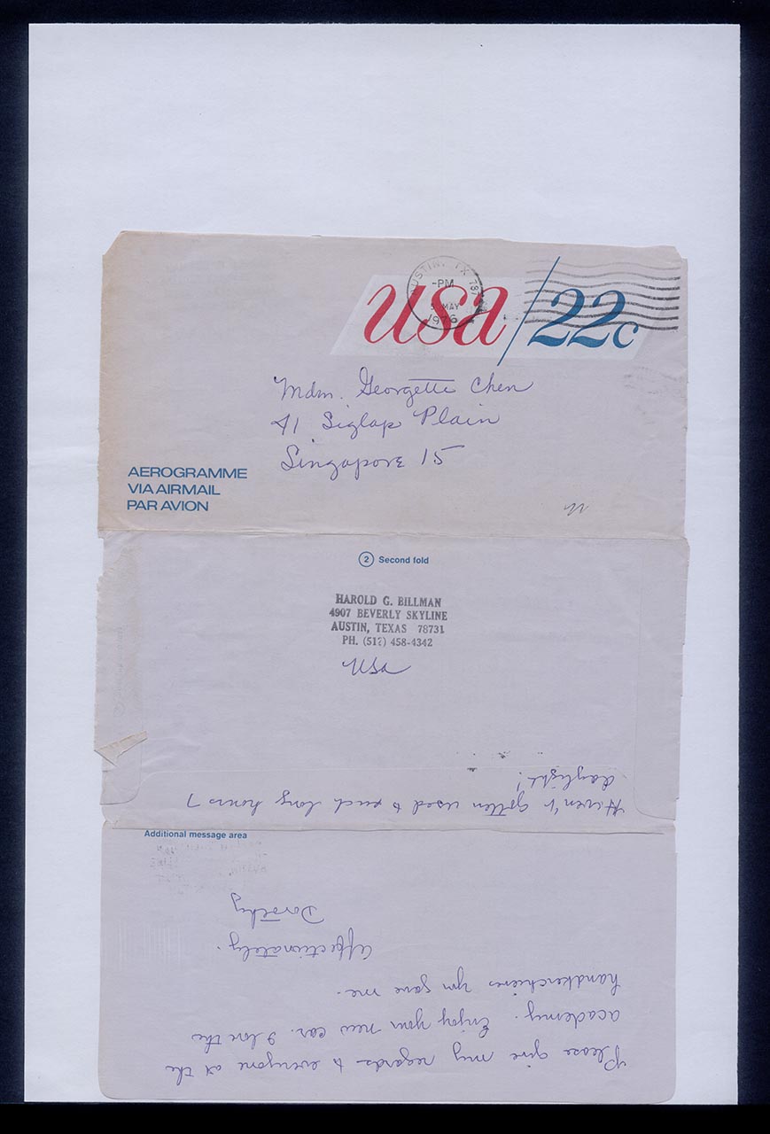 Letter from Dorothy Billman to Georgette Chen, 4 May 1976 (Page 2 of 2)