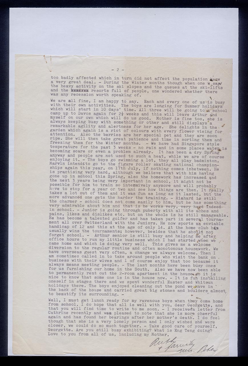 Letter from Ruth Reich to Georgette Chen, 24 June 1976 (Page 2 of 2)