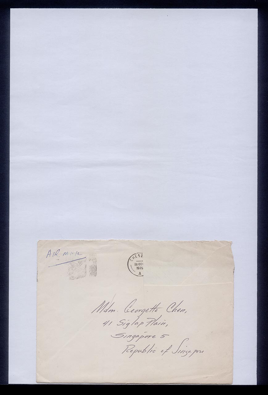 Letter from Martha Plummer to Georgette Chen, 18 December 1976 (Page 1 of 5)