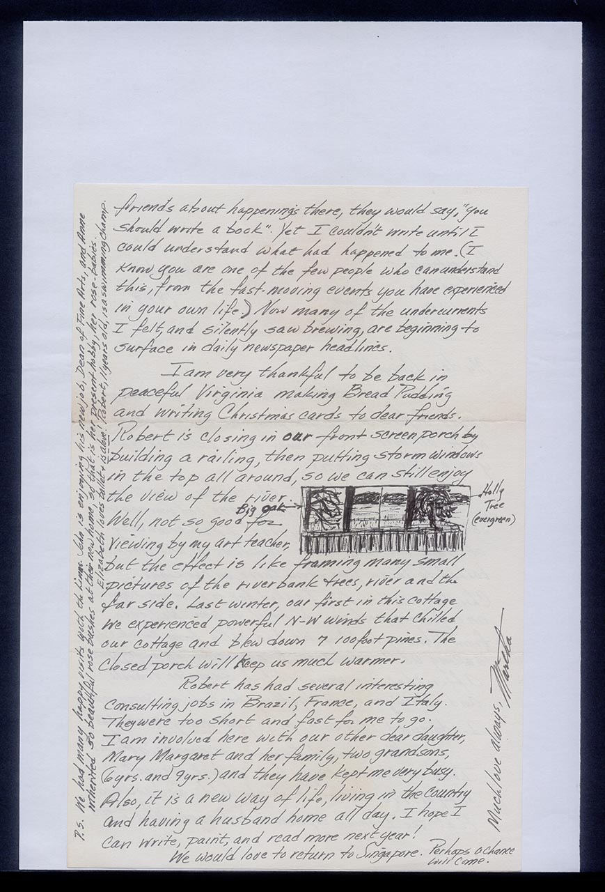 Letter from Martha Plummer to Georgette Chen, 1 December 1978 (Page 2 of 2)