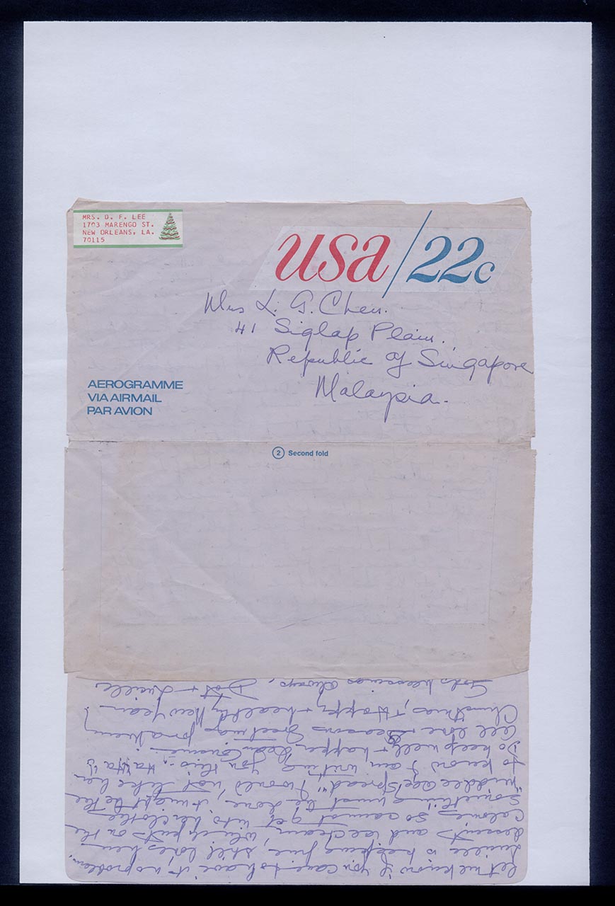 Letter from Dorothy Lee and Lucille Lee to Georgette Chen, 19 December 1978 (Page 2 of 2)