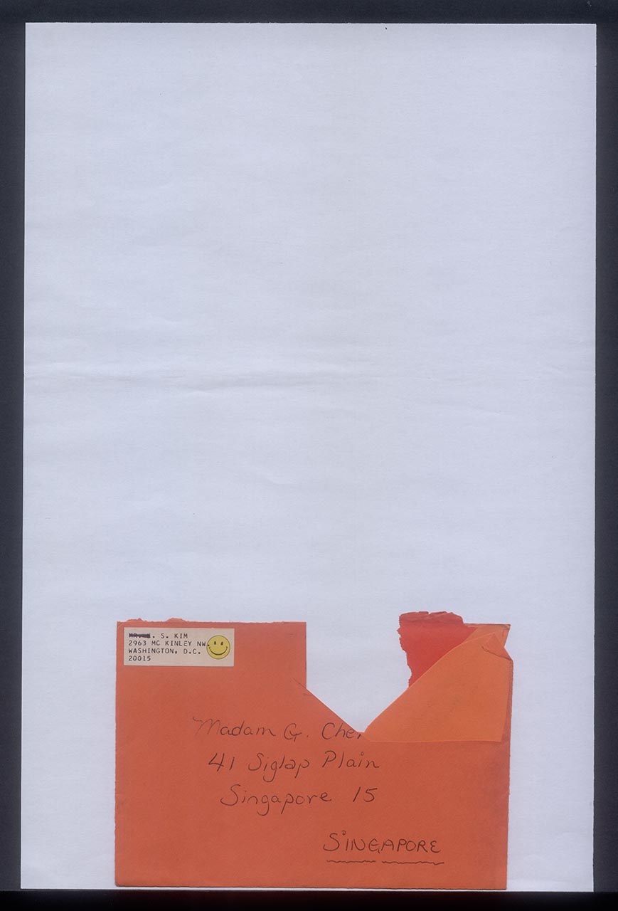 Letter from Kim Soye to Georgette Chen, 6 September 1976 (Page 1 of 5)