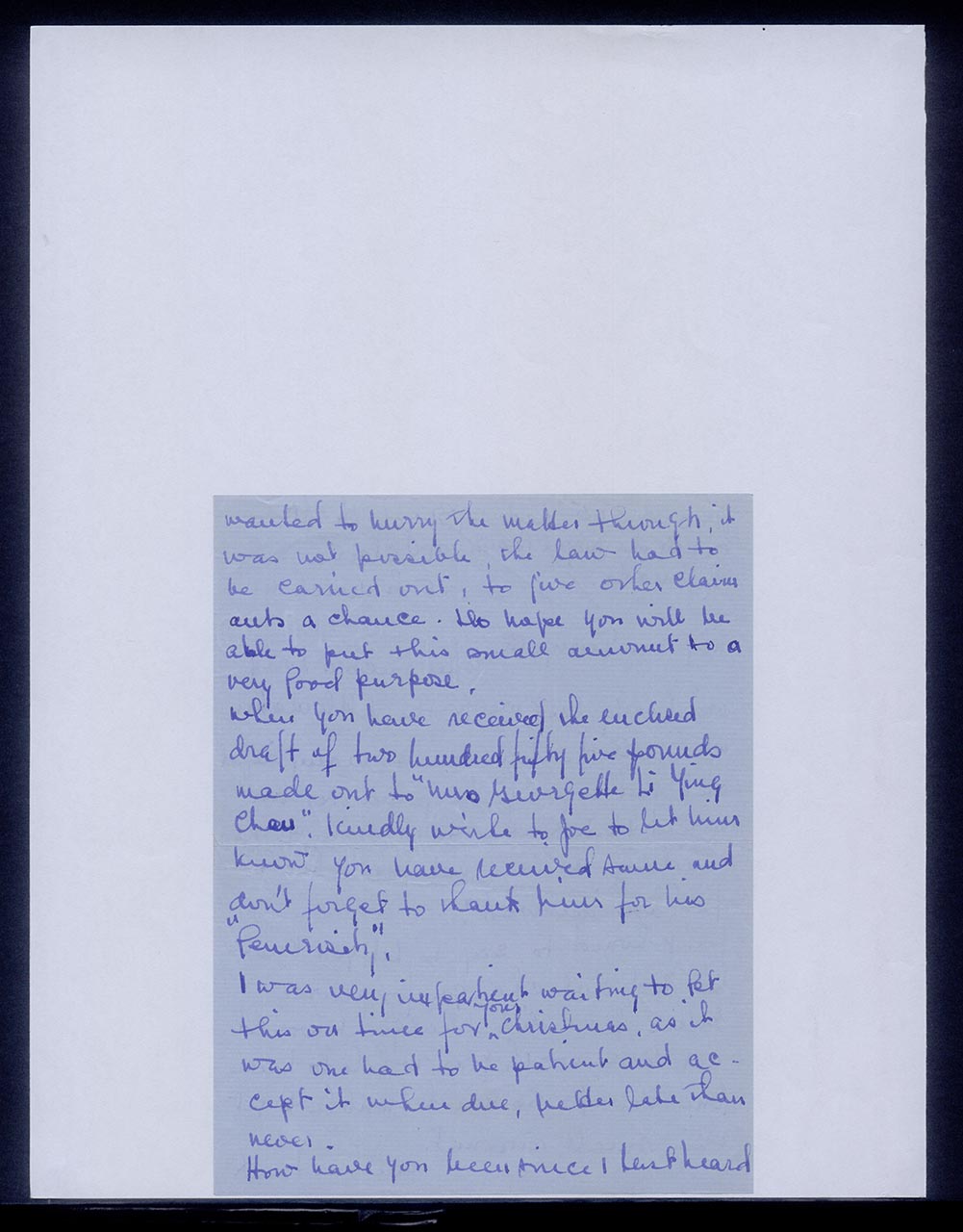 Letter from Inez Achem to Georgette Chen, 18 March 1961 (Page 2 of 4)