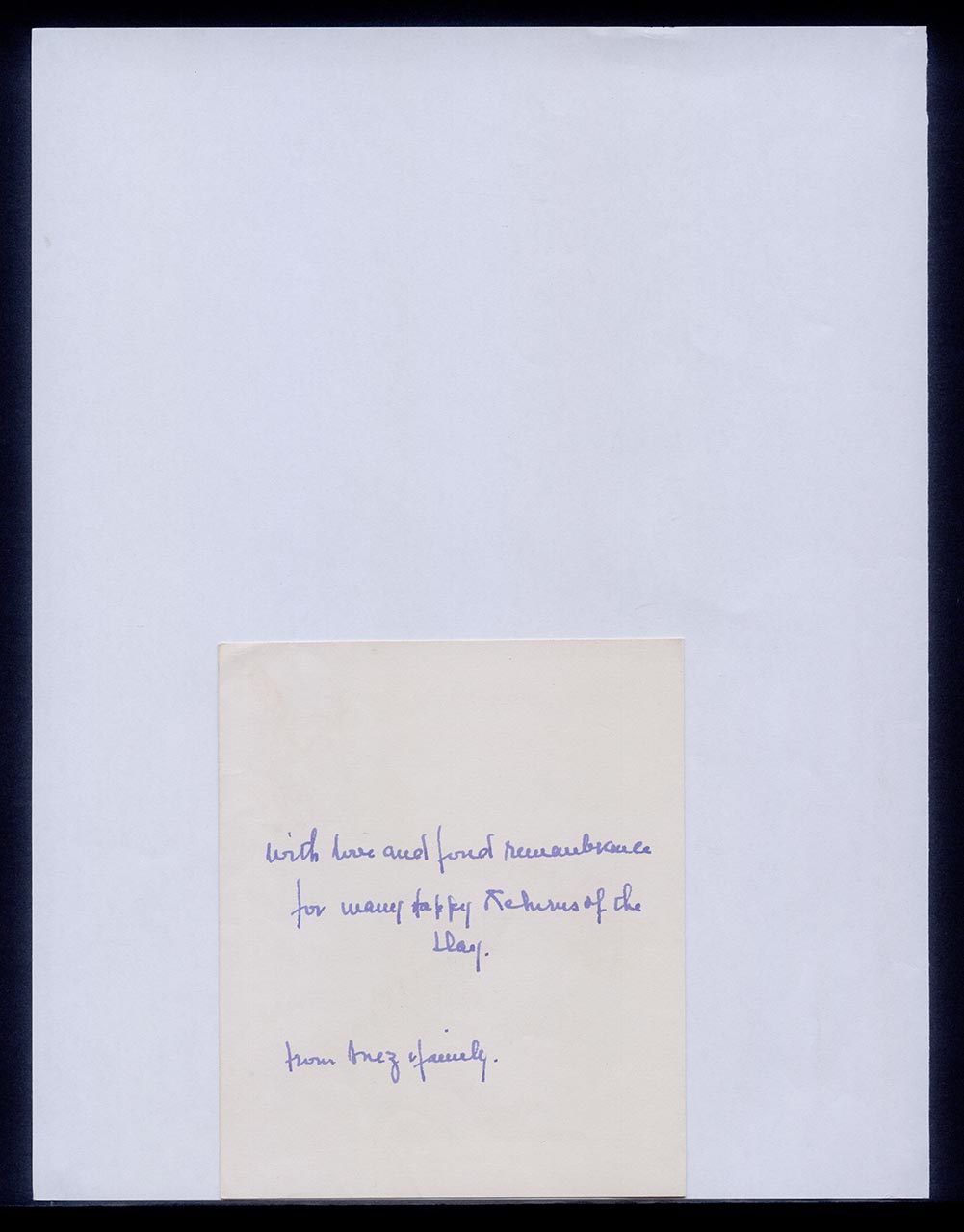 Card from Inez Achem to Georgette Chen, 13 October 1961 (Page 2 of 4)