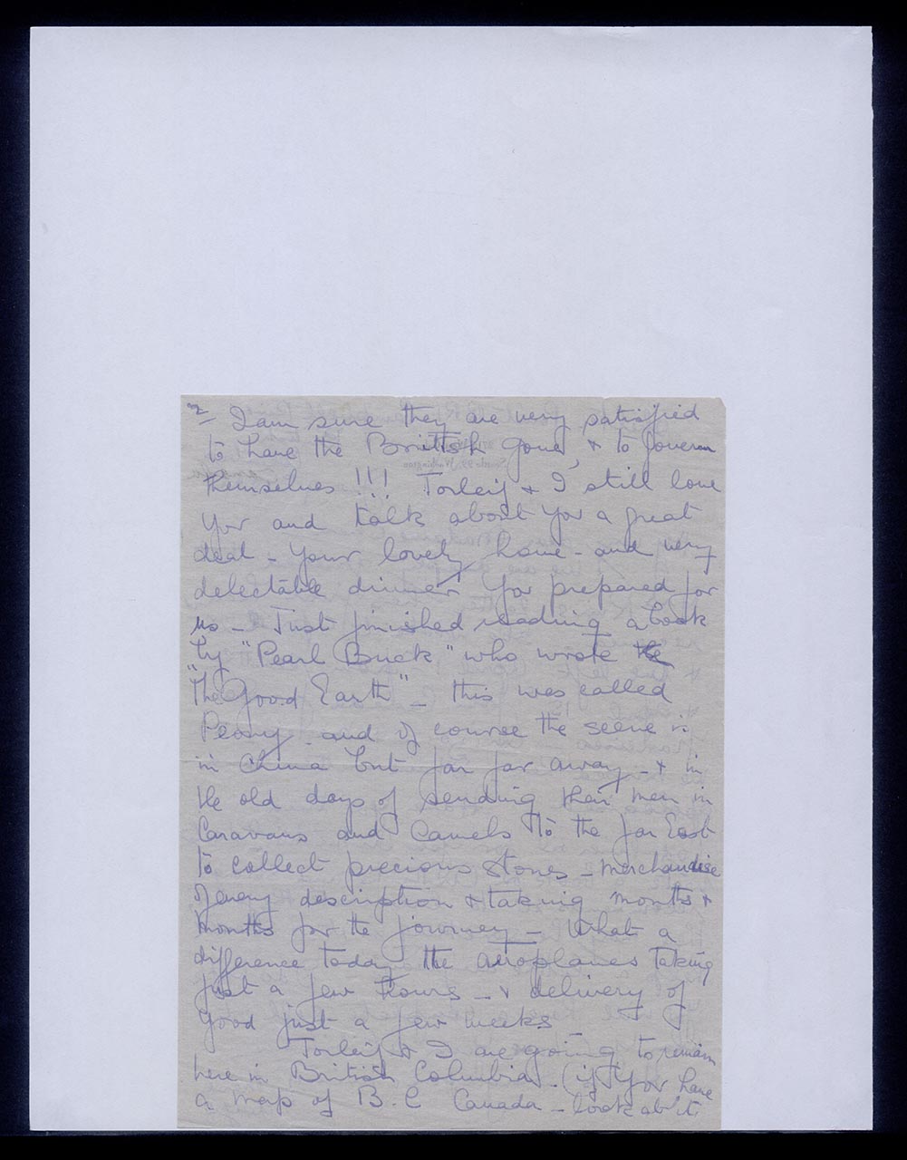 Letter from the Torleifs to Georgette Chen, 9 June 1962 (Page 2 of 5)
