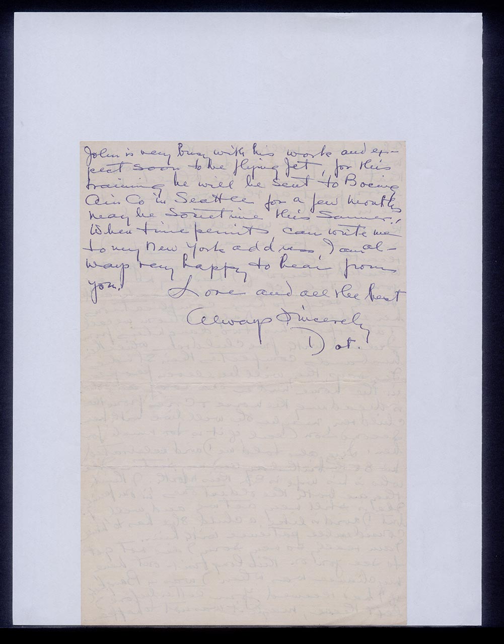 Letter from Dorothy Lee to Georgette Chen, 13 April 1966 (Page 3 of 3)