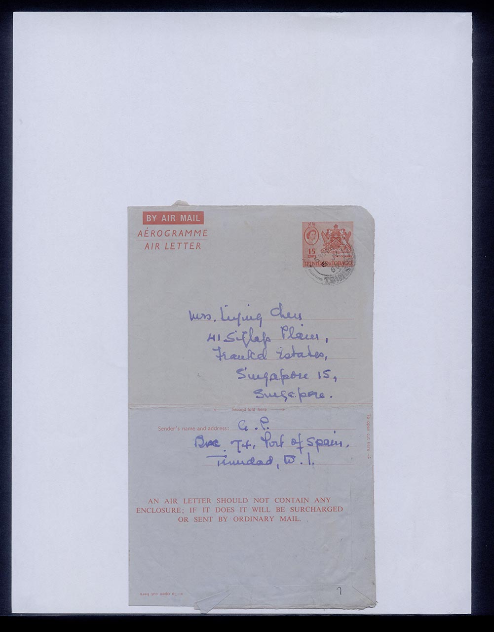 Letter from Inez Achem to Georgette Chen, 5 July 1966 (Page 3 of 3)