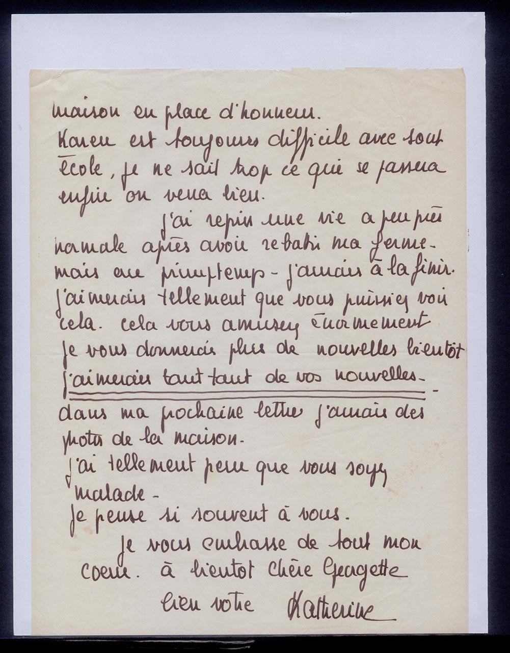 Letter from Katherine Schmid to Georgette Chen, 31 January 1967 (Page 2 of 2)