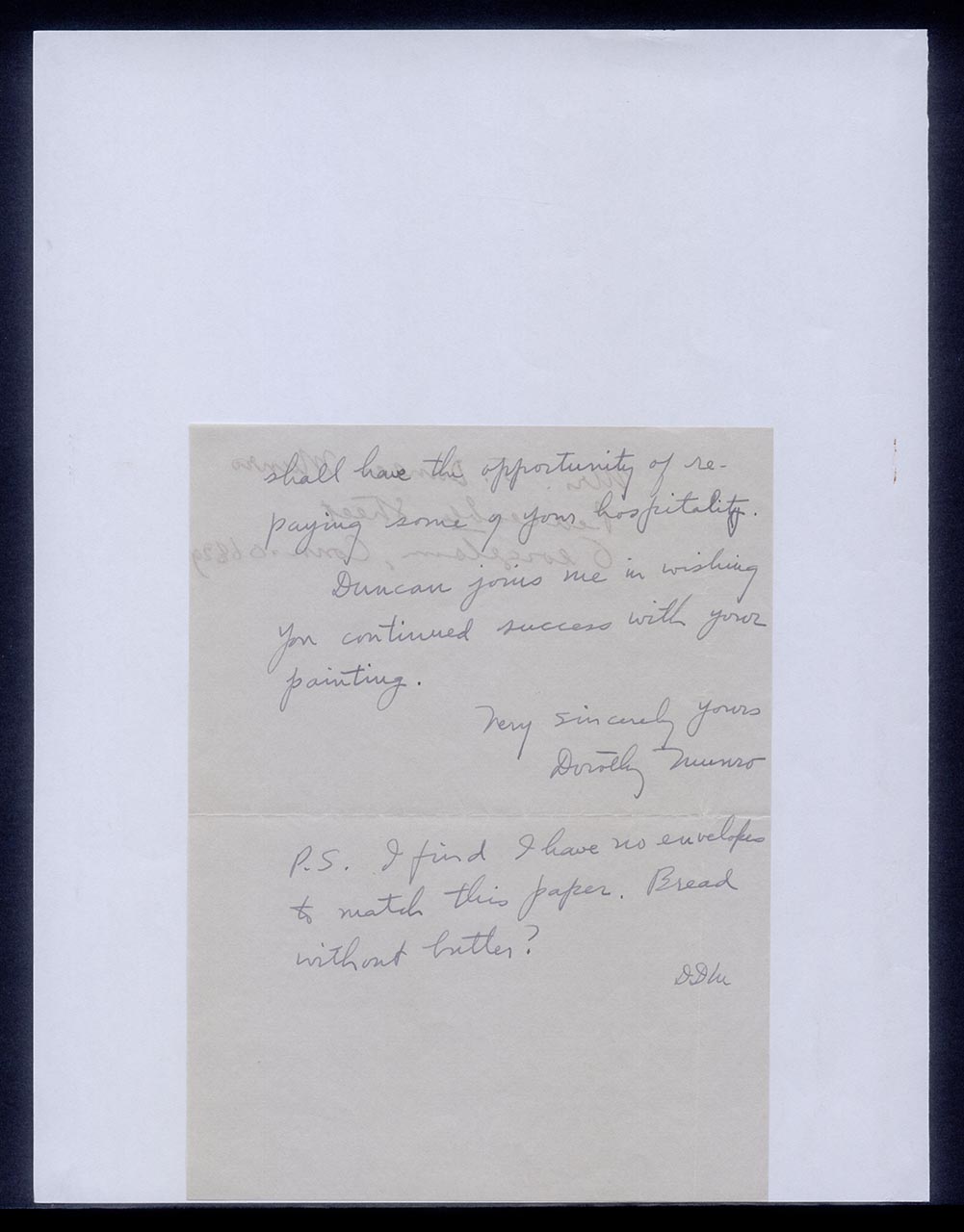Letter from Dorothy Munro to Georgette Chen, 14 May 1967 (Page 2 of 3)