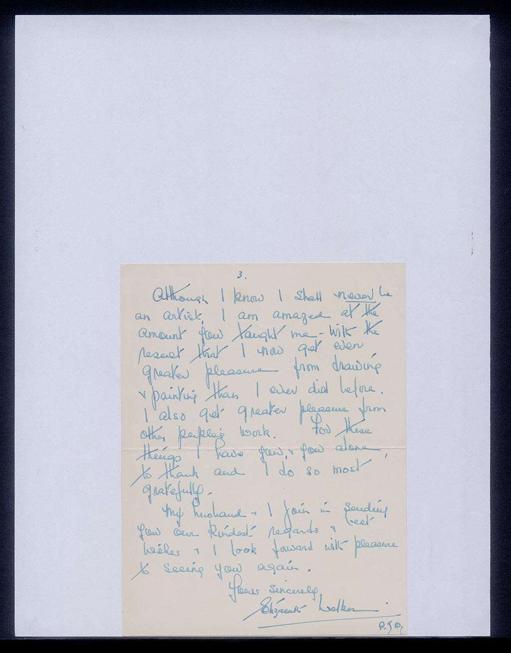 Letter from Elizabeth Walker to Georgette Chen, 6 August 1967 (Page 3 of 4)
