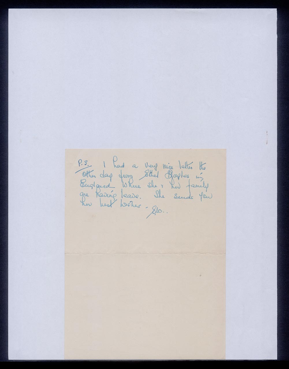 Letter from Elizabeth Walker to Georgette Chen, 6 August 1967 (Page 4 of 4)