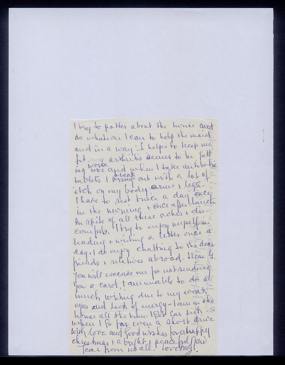 Card from Inez Achem to Georgette Chen, 6 December 1967 (Page 2 of 6)