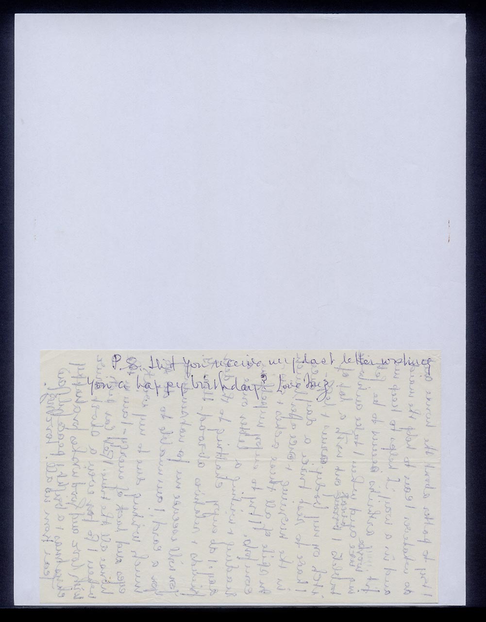 Card from Inez Achem to Georgette Chen, 6 December 1967 (Page 3 of 6)