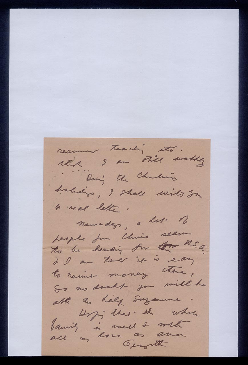 Draft of Letter from Georgette Chen to Chang Yi Ming, 28 October 1979 (Page 2 of 2)