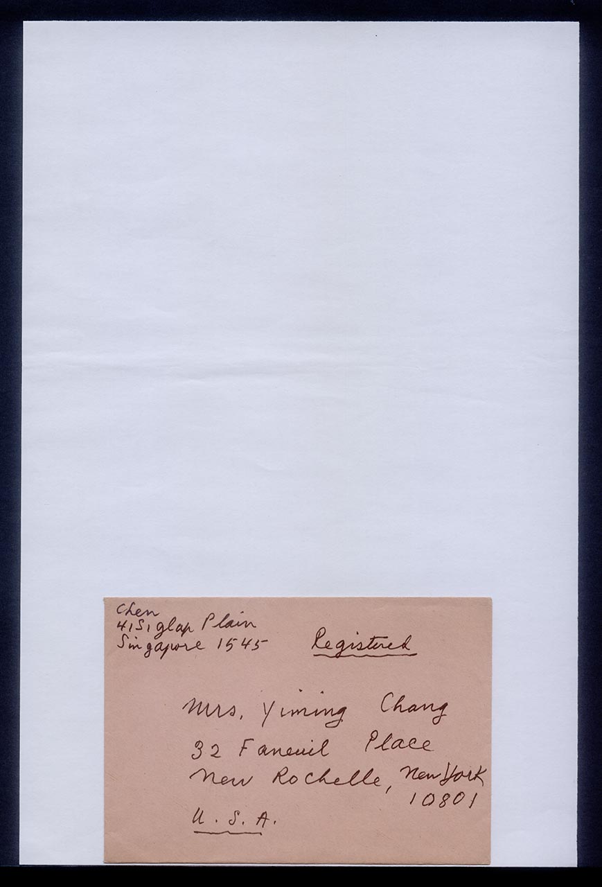 Letter from Georgette Chen to Chang Yi Ming, 28 October 1979 (Page 3 of 3)