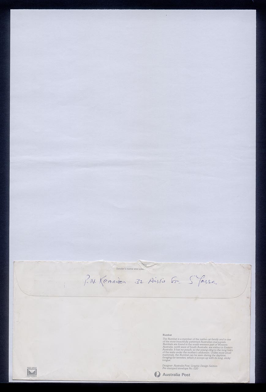 Letter from Patricia Northmore Kennison to Georgette Chen, 24 June 1981 (Page 8 of 8)