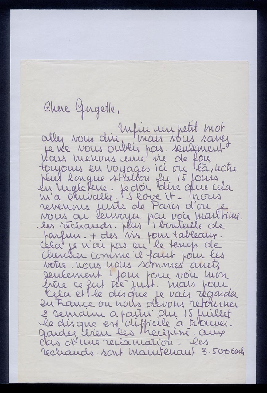 Letter from Katherine Schmid to Georgette Chen, 4 July 1963 (Page 1 of 7)